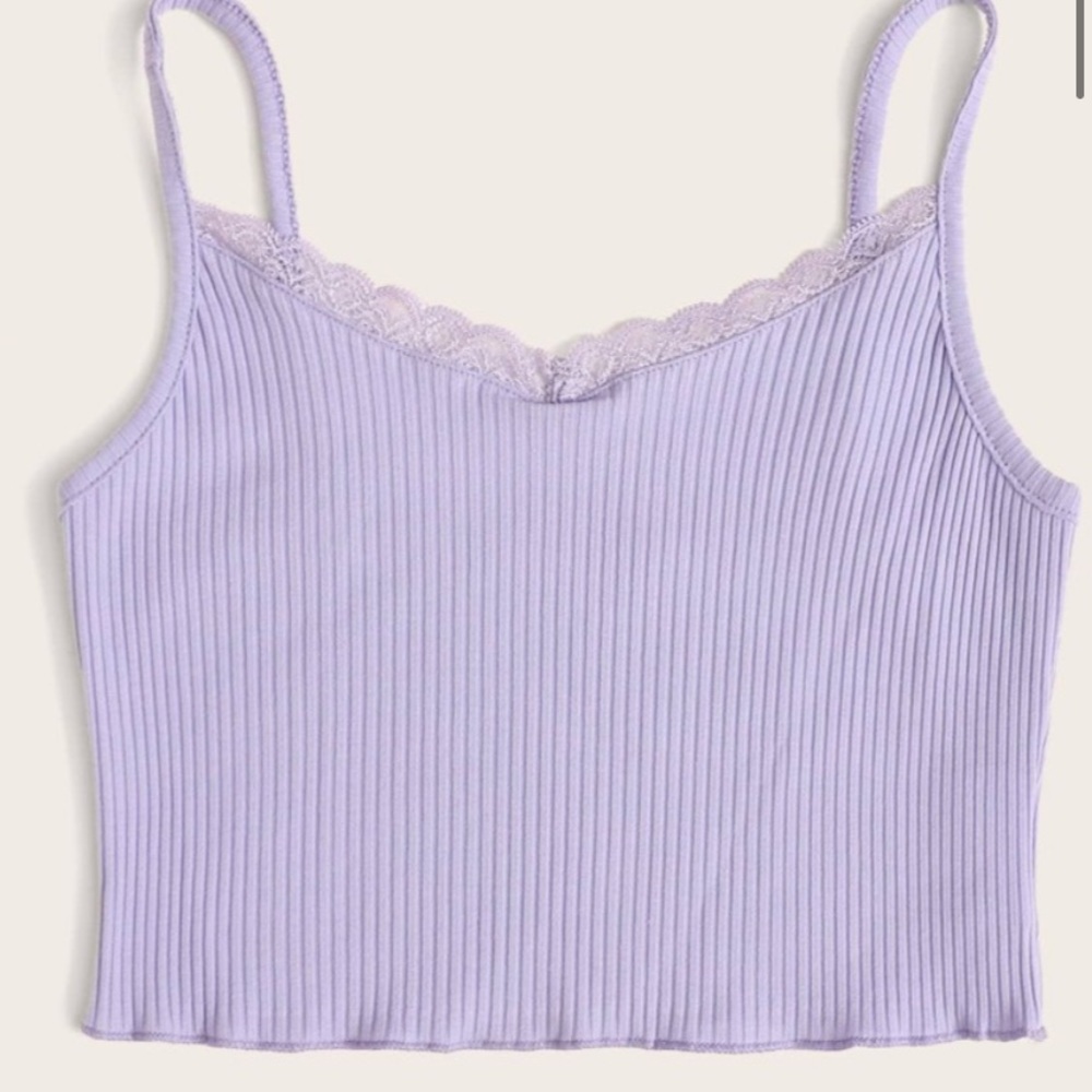 small SHEIN purple tank top